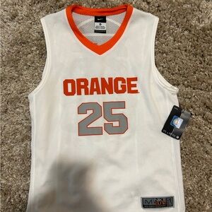 Nike Orange and White Mesh Jersey